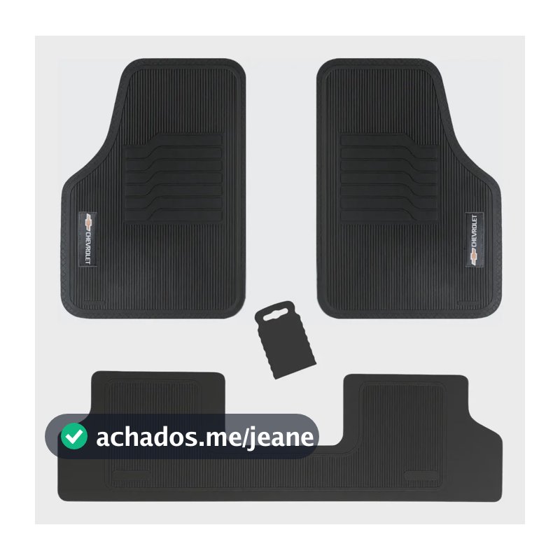 Tapete Automotivo Universal Borracha Corsa Classic 00 A 2016 Preto 3 Peças