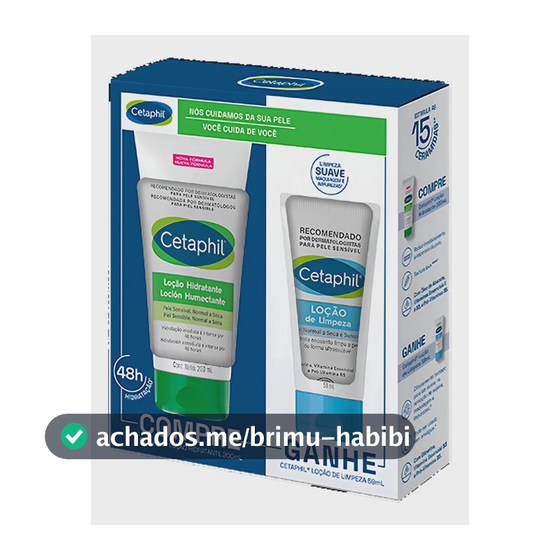 Kit Cetaphil Loção Hidratante 200ml + Loção de Limpeza 59ml