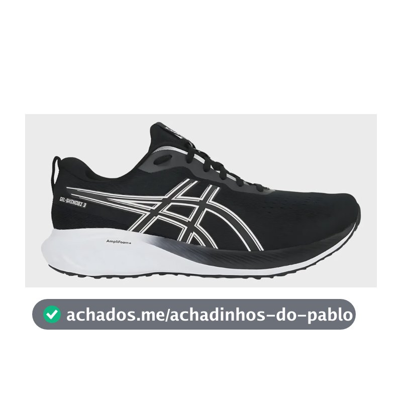 Tênis Masculino Gel Shinobi 3 Asics Treino Corrida Preto 40 Br