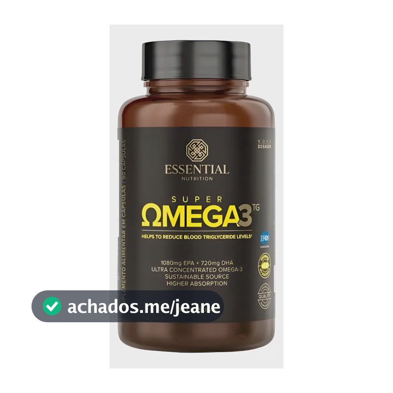 Super Ômega 3 Tg 1000mg 90 Cápsulas - Essential Nutrition 90 Cápsulas