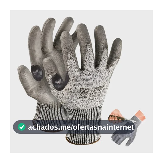 Luva De Proteção Anticorte Com Pu Profissional Resistente