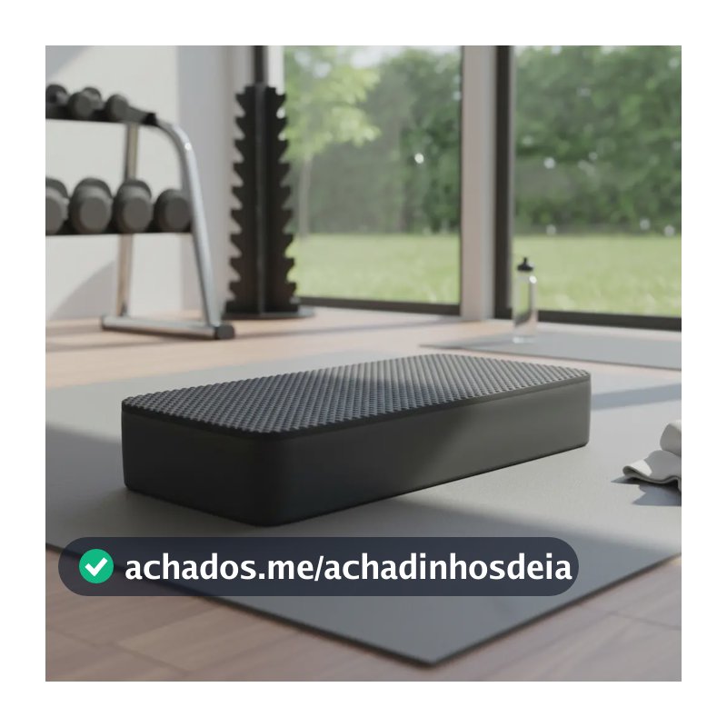 Step Eva Pilates Evamais 60x28x10 Para Exercícios Fitness Preto