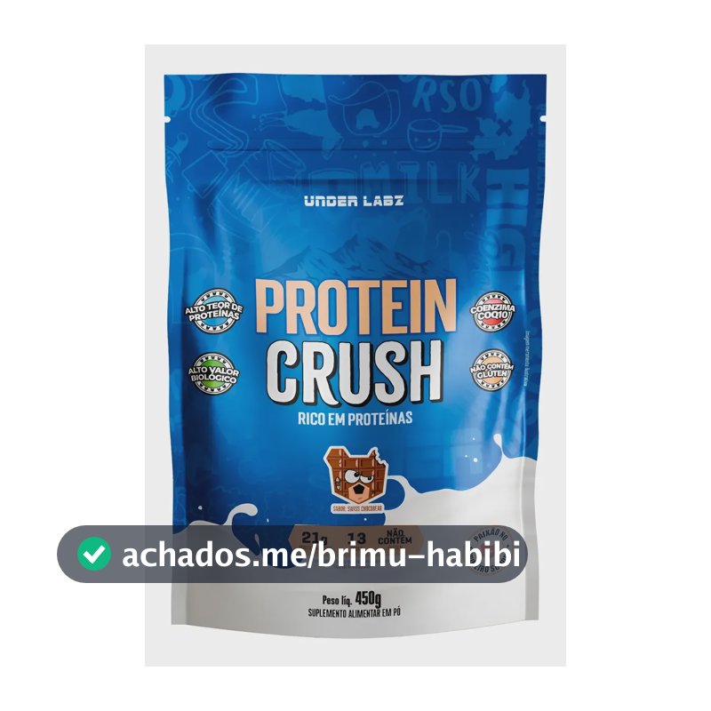 Whey Protein Crush 100% Concentrado Under Labz Coq10 450g Chocobear 450g