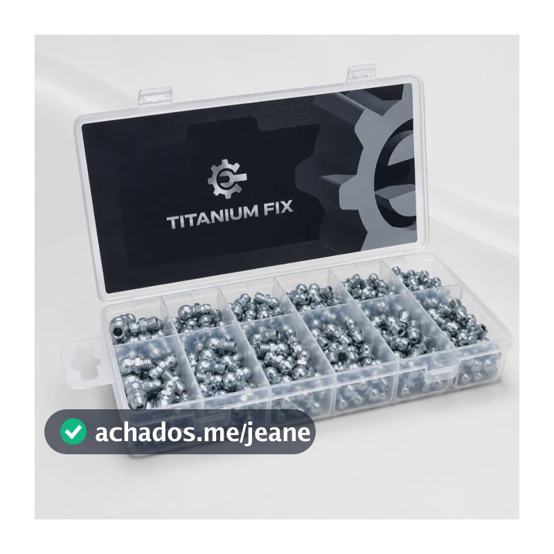 Kit 300 Pino Bico Graxeiro Lubrificacao Reto 1/4 3/8 5/16 M6