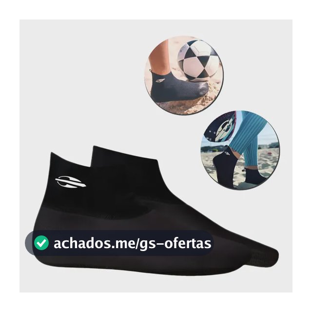 Meia Calçado Bota Neoprene Beach Tennis Esportes Areia Praia Preto 37/38