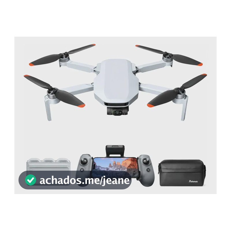 Drone Potensic Atom 2 8k Foto 4k Video 10km Controle Padrão+3 Baterias