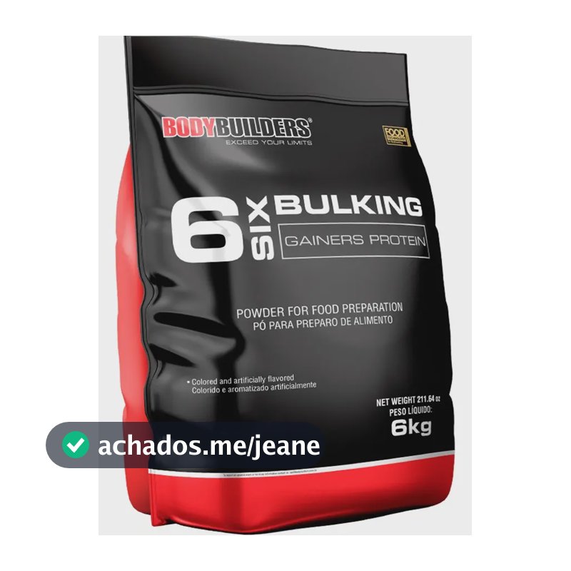 Proteína Bodybuilders Hipercalórico Massa Muscular Bulking Gainers em pó sabor Chocolate x 6kg