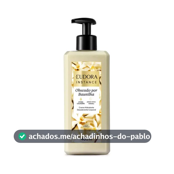 Creme Hidratante Corporal Obsessão Por Baunilha 400ml Obsessão Por Baunilha
