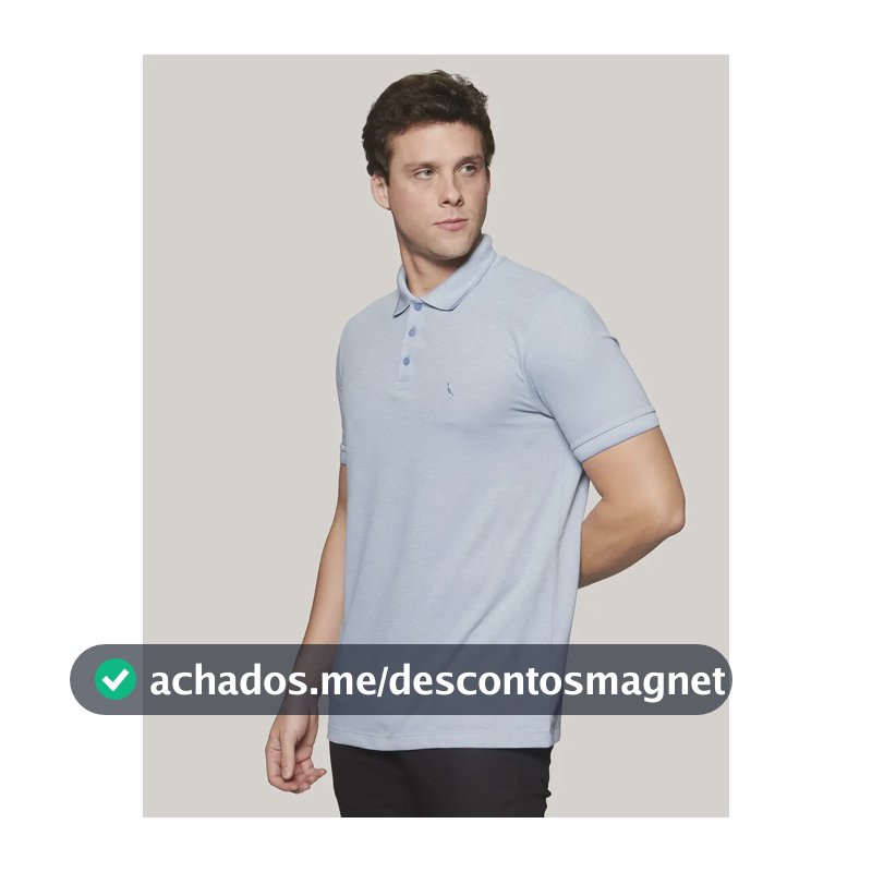 Camisa Polo Piquet Denali Friso Reserva Azul Dry Liso M