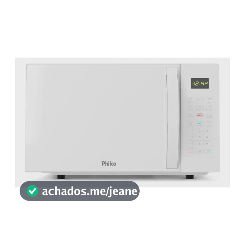 Micro-ondas 33L Philco Limpa Fácil Branco 1400W 127V PMO38B