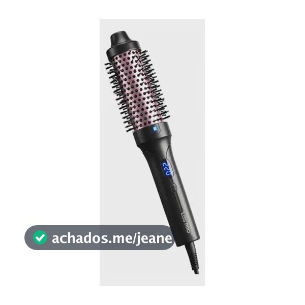 Escova Modeladora De Cachos 2 Em 1 Alisadora Íons Bivolt