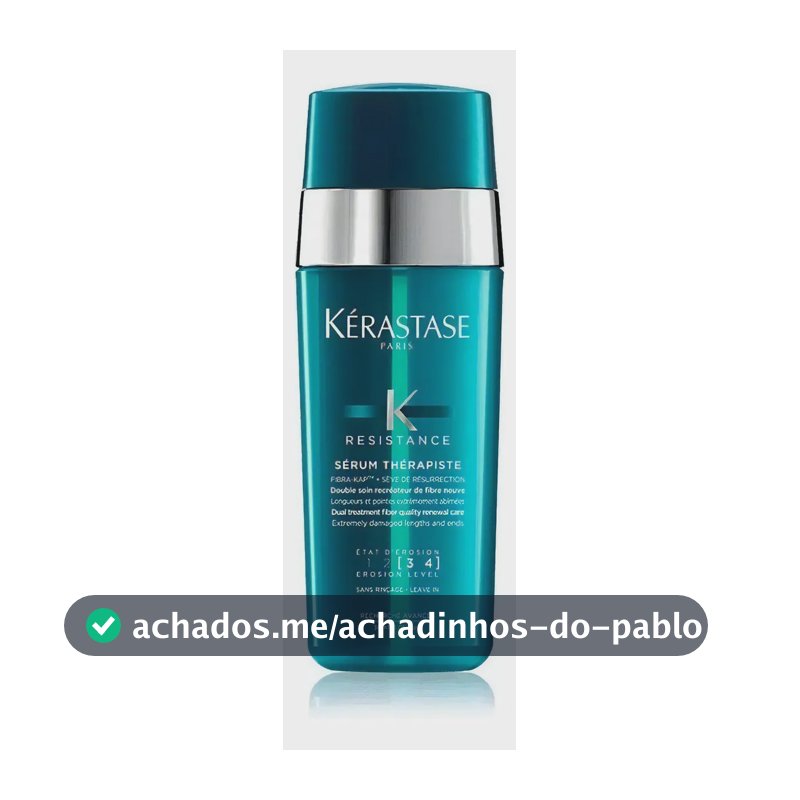 Sérum Capilar Reparador para Cabelos Danificados e Pontas Duplas com Proteção Térmica até 230°C e Sève de Résurrection Kérastase Résistance Thérapiste 30ml