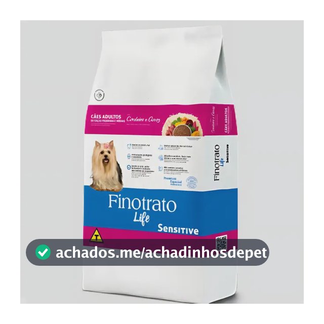 Ração Seca Finotrato Life Sensitive Cordeiro e Arroz Cães Adultos 10,1kg