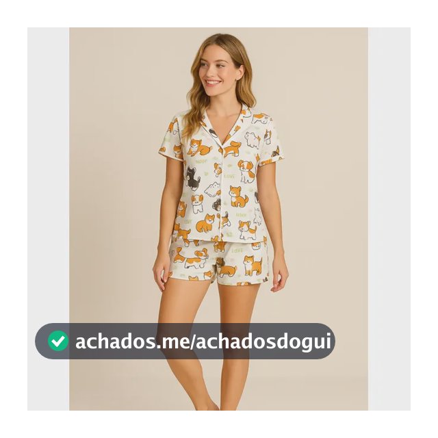 Baby Doll Pijama Feminino Estampado Americano Botões
