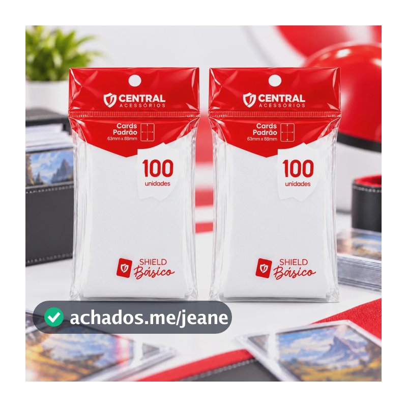 Sleeve Pokemon Magic Kit 200 Unidades Padrão 63x88 Transparente