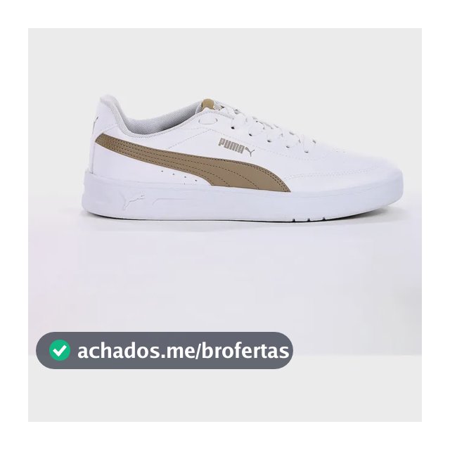 Tênis Puma Court Classic Clean Bdp E Conforto Dia A Branco Branco 42 Br