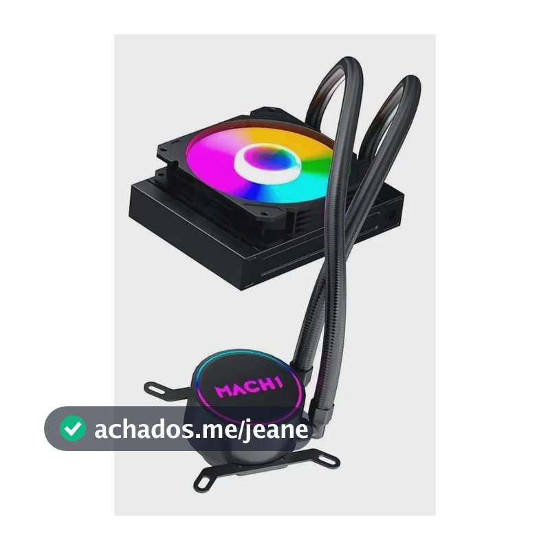 Water Cooler Mach1 Logic Rgb 120mm Amd E Intel Preto Preto