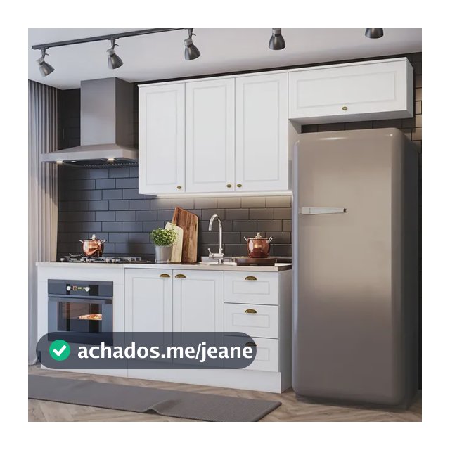 Cozinha 4 Peças Com Módulo De Forno De Embutir Amy Casa 812 Cor Branco HP