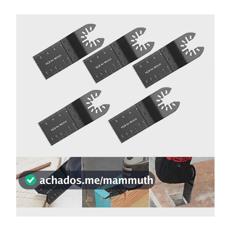 Lamina Serra Multi-corte Oscilante Kit 5 Pçs Para Wesco Makita