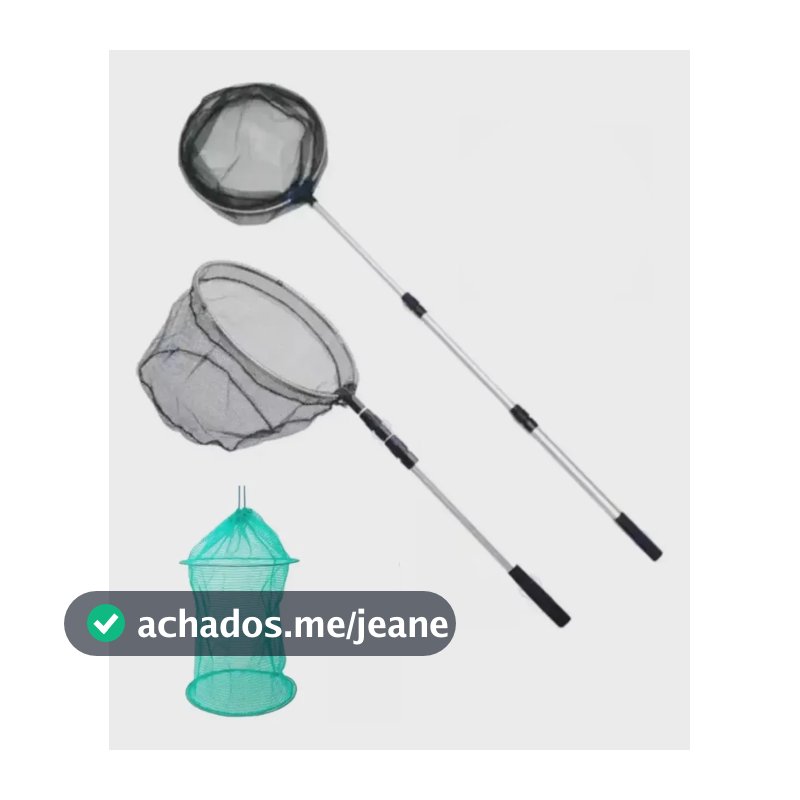 Kit Passaguá Retrátil 1,50 Telescópico E Samburá Cesto Peixe