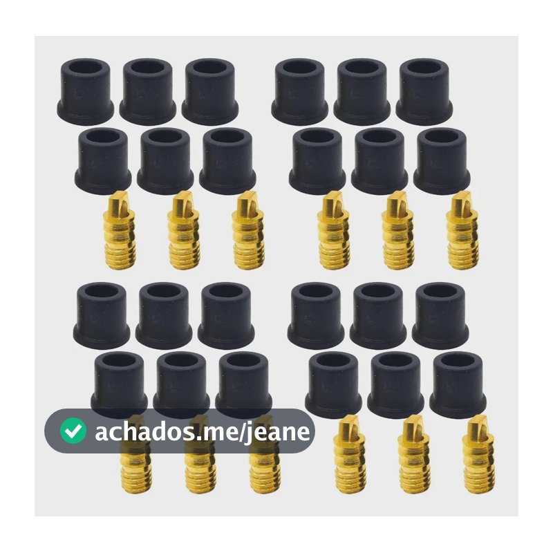Kit Reparo Mangueira Manifold 24 Pçs + 12 Adaptador Schrader