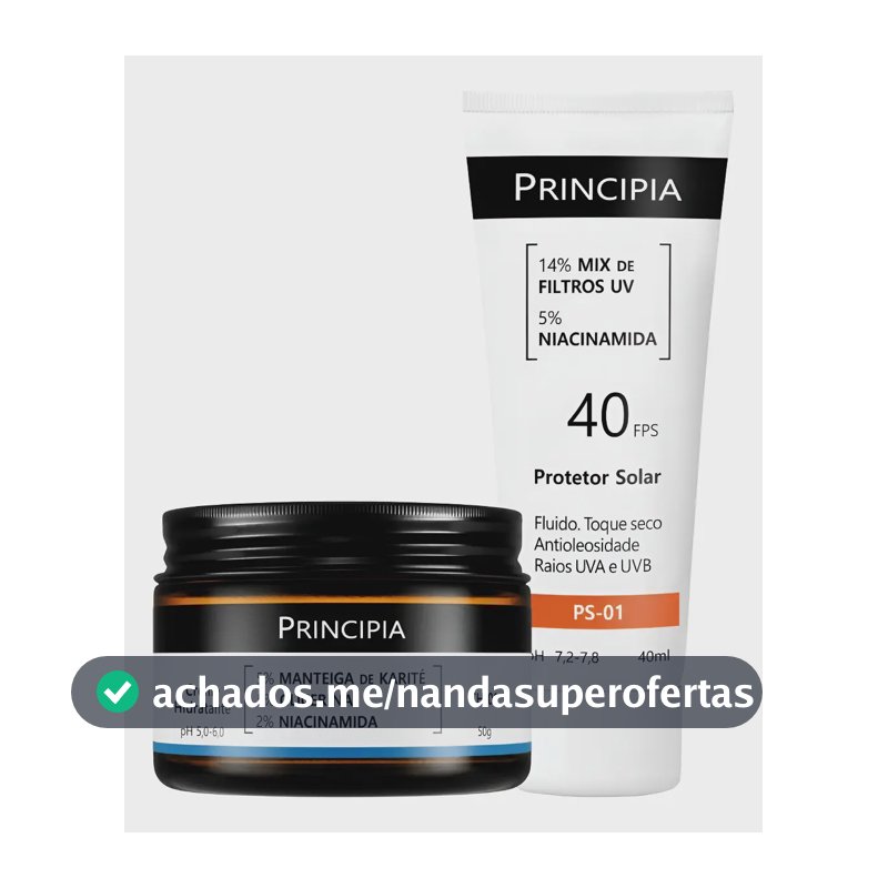 Principia Kit Hidratação E Proteção Ch-01 + Ps-01 Fps 40 Todo Tipo De Pele Dia/noite