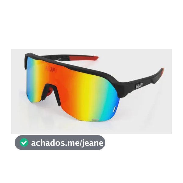 Óculos de Sol Hupi Huez Mirror Cor Preto/Vermelho
