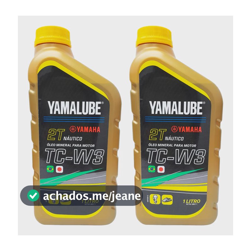 Óleo Motores De Popa 2 Tempos Yamalube Tcw3 1 Litro Kit C/2