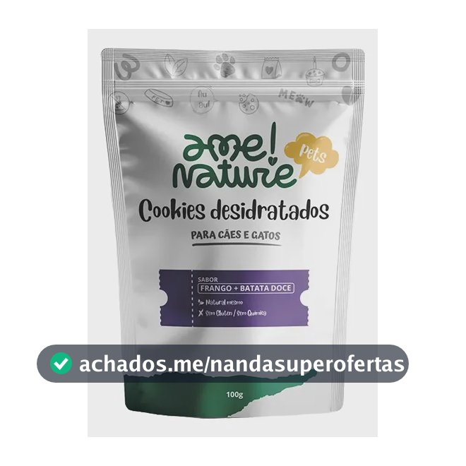 Petisco Natural Sabor Frango Desidratado 100 Gramas