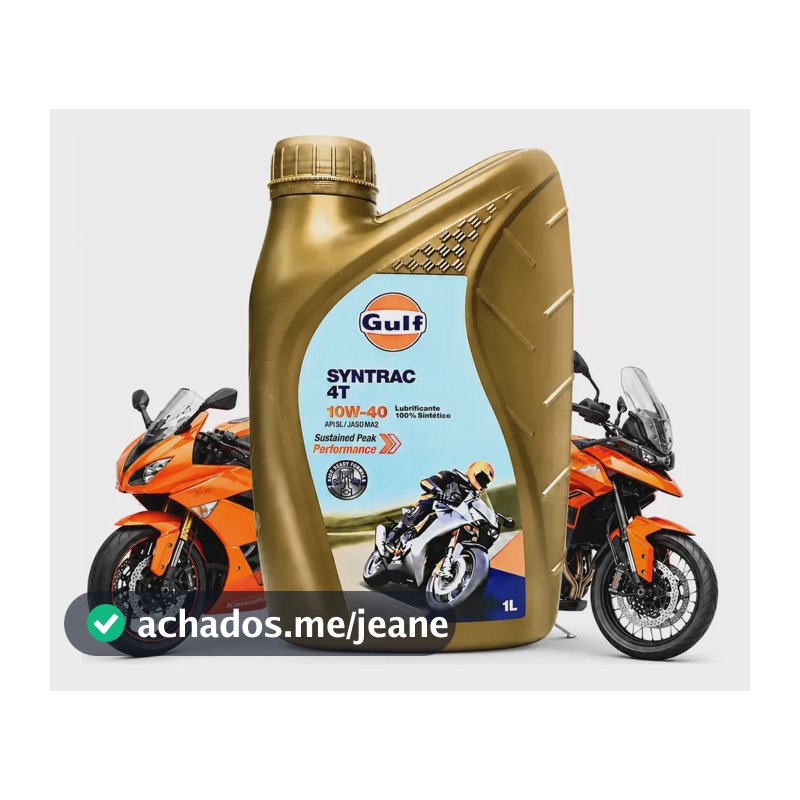 Óleo Lubrificante Moto Sae 10w40 Api Sl Gulf Syntrac 4t