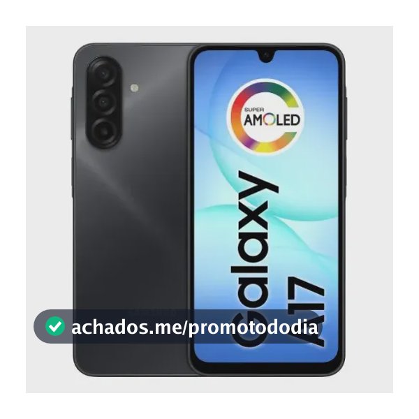 Celular Samsung Galaxy A17 Com Ia, 128gb, 4gb Ram, Câm De 50mp, Tela De 6.7 , Nfc, Ip54 - Preto