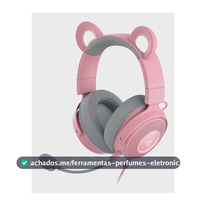 Headset Razer Kraken Kitty V2 Pro Usb Quartz - Rz0404510200 Rosa