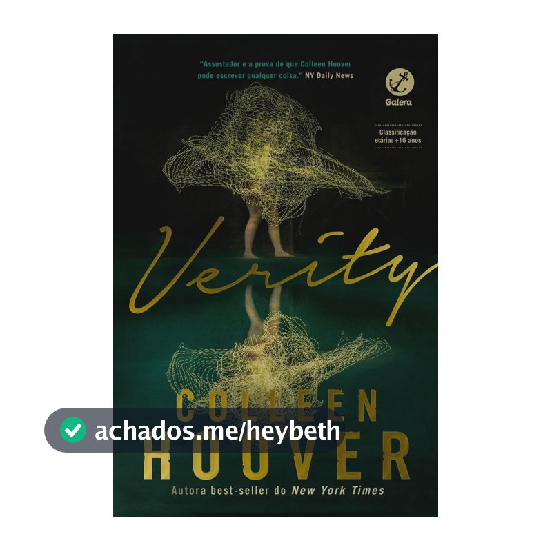 Livro Verity, Colleen Hoover, Português, Galera, 2021