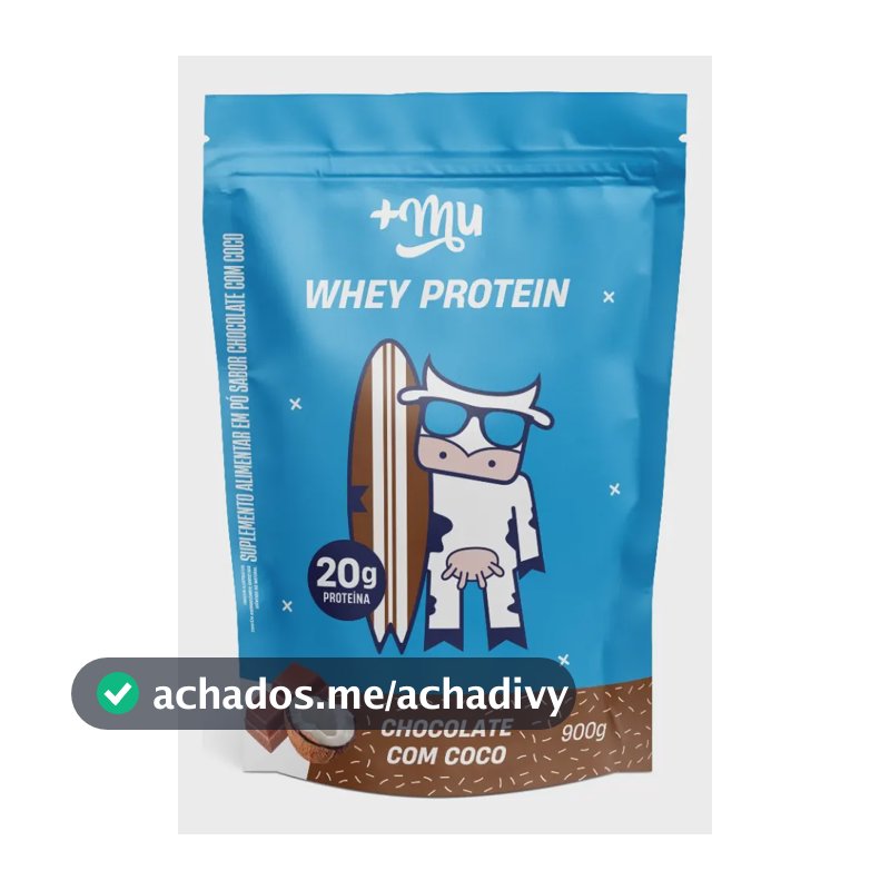 Whey protein +Mu Coco Refil em pó x 900g