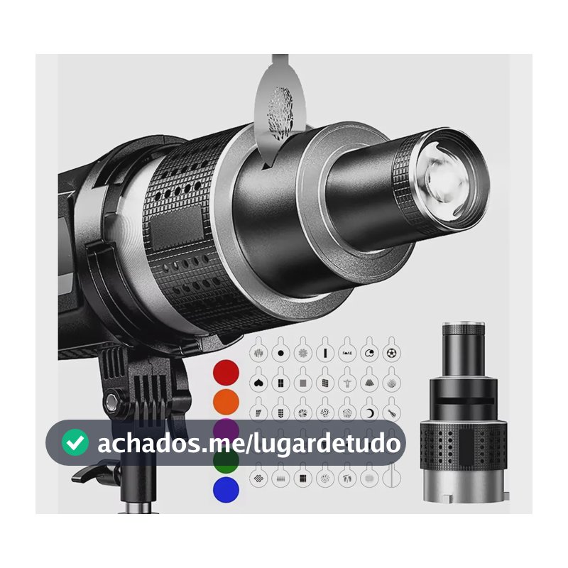 Vedo Lente Snoot Óptica Conica Projetor De Luz Com 35 Gobos E Filtros De Cor Foco Ajustavel Para Fotografia E Live