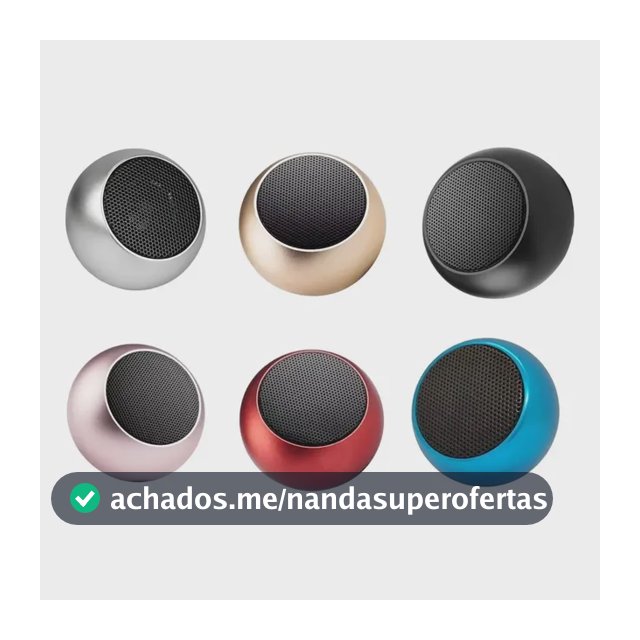 Caixinha Som Bluetooth Tws Metal Redonda Mini Speaker 3w