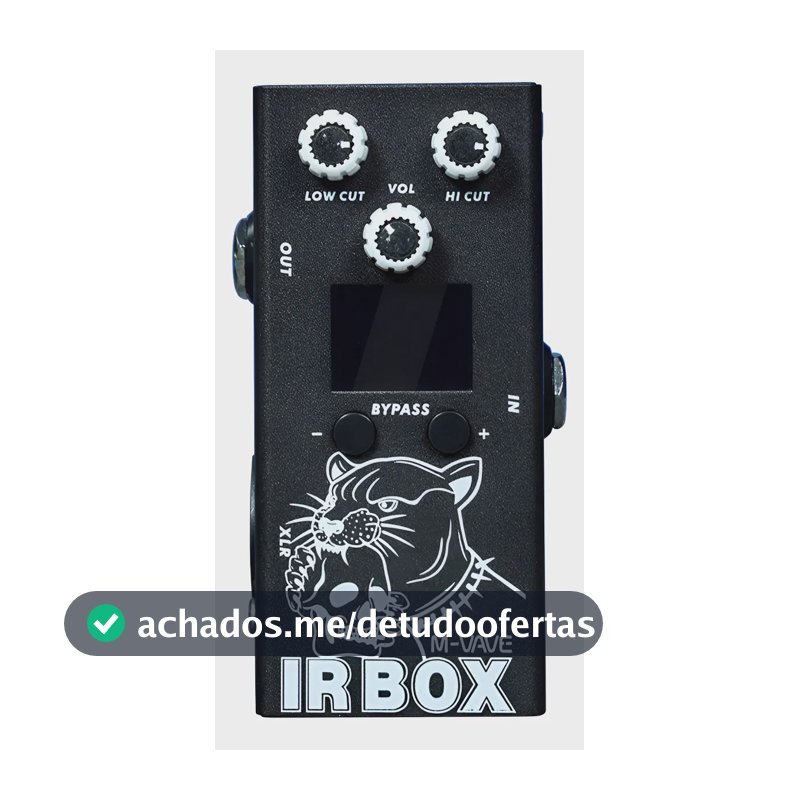 Pedal Guitarra M-VAVE IR Box 9 Bandas EQ Saída XLR 32 Presets