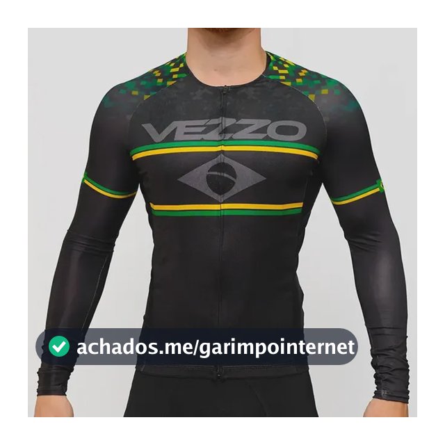Camisa Bike Vezzo Elite Ciclismo Manga Longa Unissex Pedal