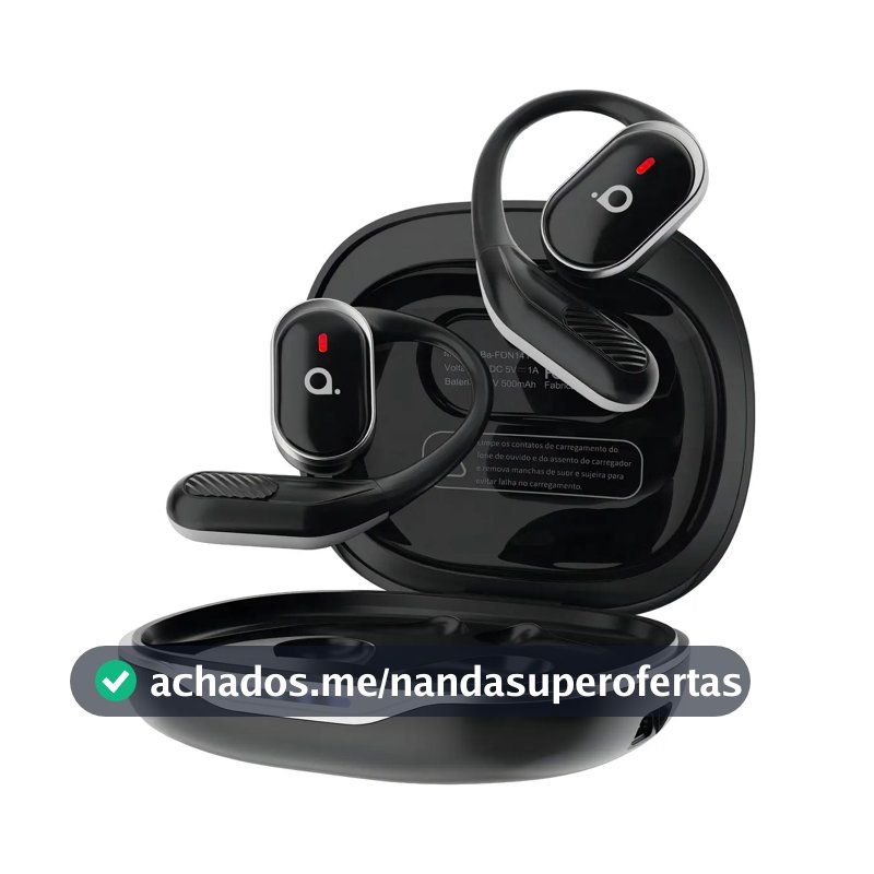 Fone De Ouvido Sem Fio Bluetooth Esportivo Ows Corrida Cor Preto