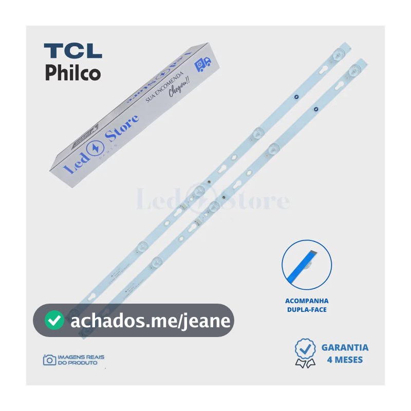 Kit 2 Barras De Leds 32s6500 32s6500s 32s5300 Tc32fs500b Shao Leds