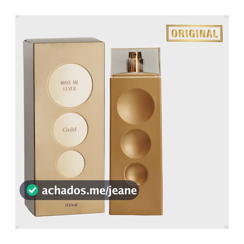 Perfume Feminino Make Me Fever Gold Mahogany 100ml Original