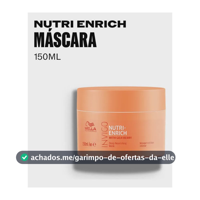 Máscara Wella Invigo Nutri-enrich 150ml