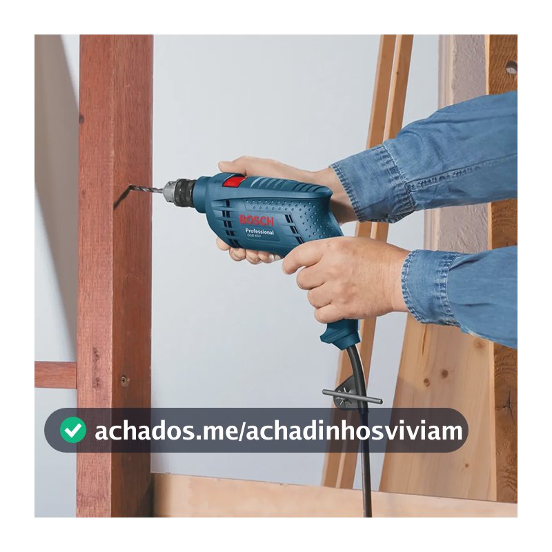 Furadeira Parafusadeira Impacto Bosch Gsb 450 Re 110v Azul 127v