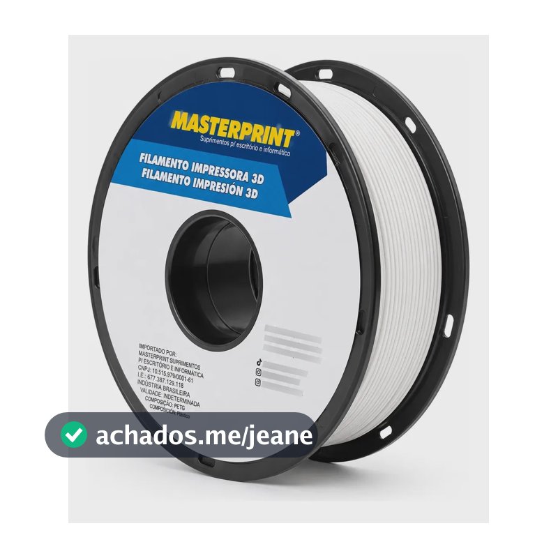 Filamento Impressora 3d Masterprint Petg 1.75mm 1kg Branco