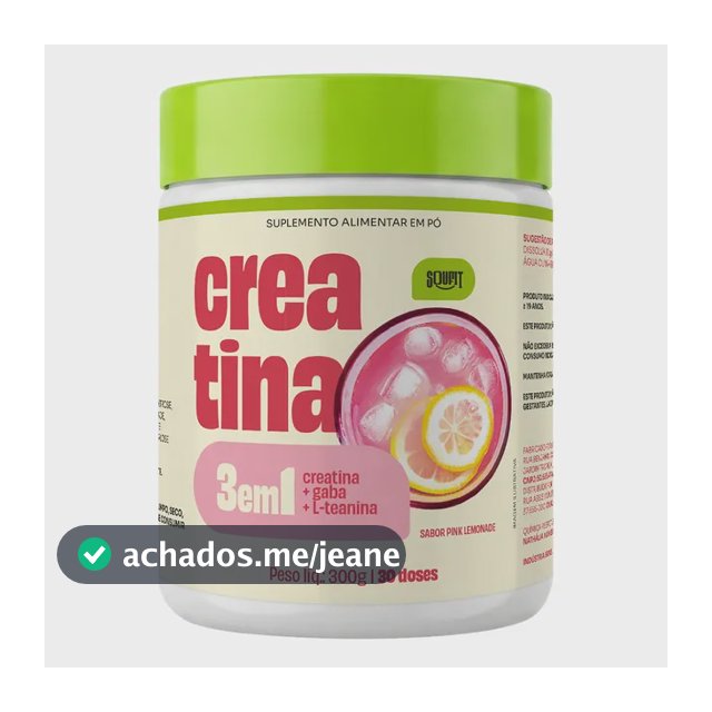 Creatina Monohidratada 300g Sabor Pink Lemonade Limonada Rosa