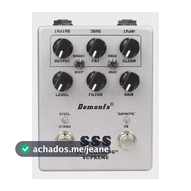 Pedal Demonfx Steel String Supreme Sss Preamp Prateado