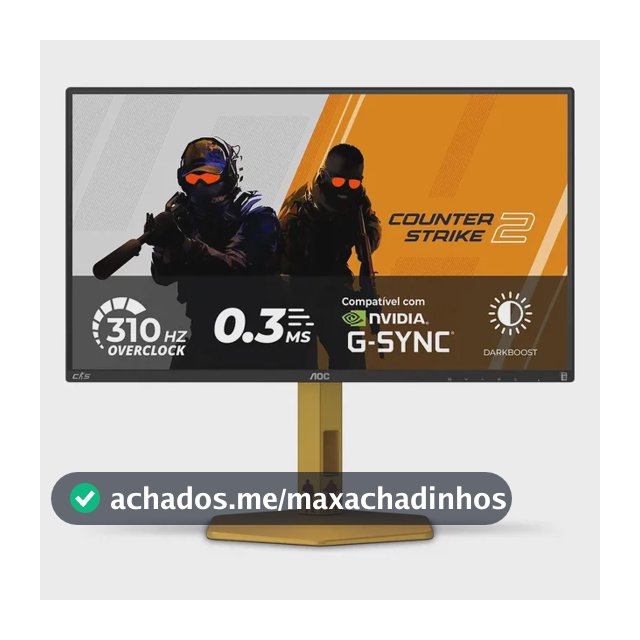 Monitor Gamer AOC AGON CS2 25" 310Hz 0.3 ms HDR400 IPS Base Ajustável CS25G