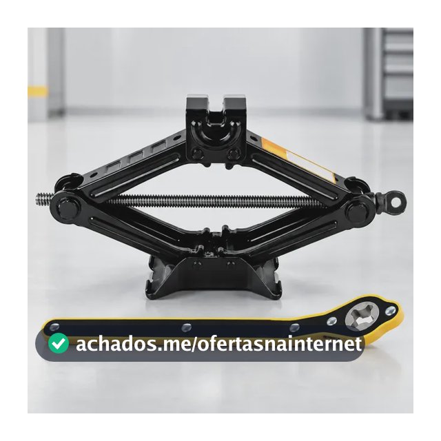 Macaco Sanfona Universal 1,5t Com Chave Catraca Para Carro