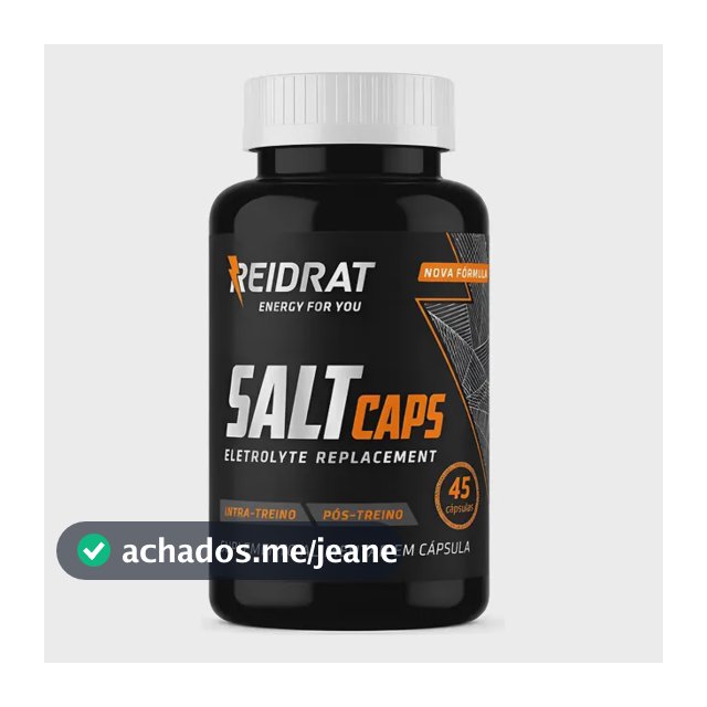 Salt Cápsulas Pote Com 45 Und. Cápsula De Sal Reidrat Natural