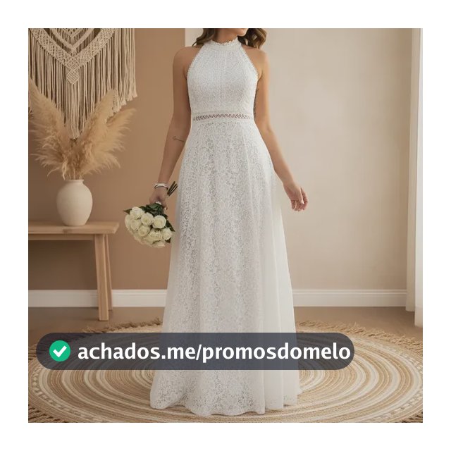 Vestido Noiva Premium Off White Casamento Civil Social Top